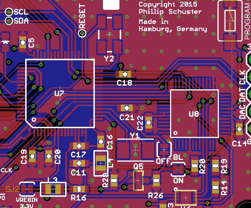 Possible PCB layout for custom Teensy