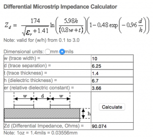 Differential Pair Calculator